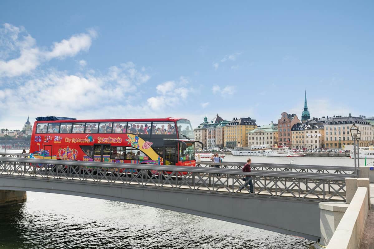 City Sightseeing Stockholm : visite guidée en bus et en bateau (Hop-on Hop-off) Bus