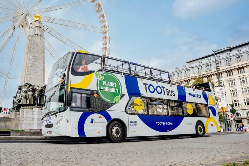 Tootbus Bruxelles : Visite en bus électrique Hop-on Hop-off + Belgian Beer World