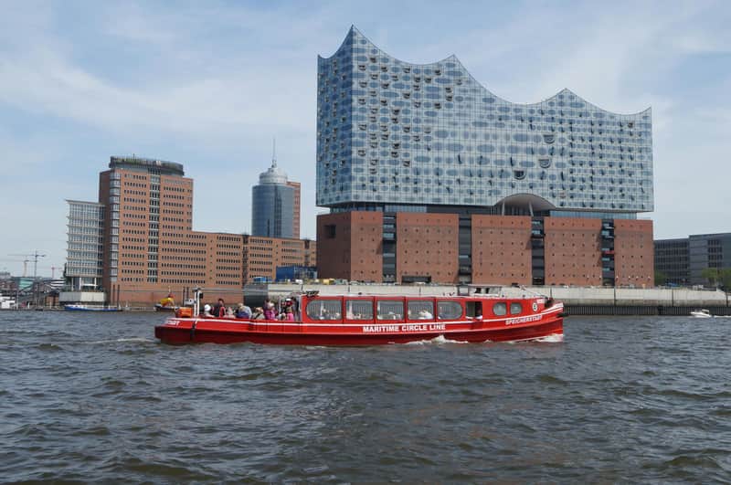 Visite du port de Hambourg sur un bateau à arrêts multiples