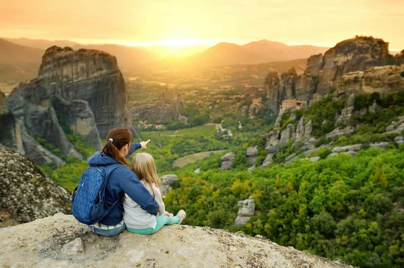 Météores : Visite guidée au coucher du soleil + prise en charge à l'hôtel