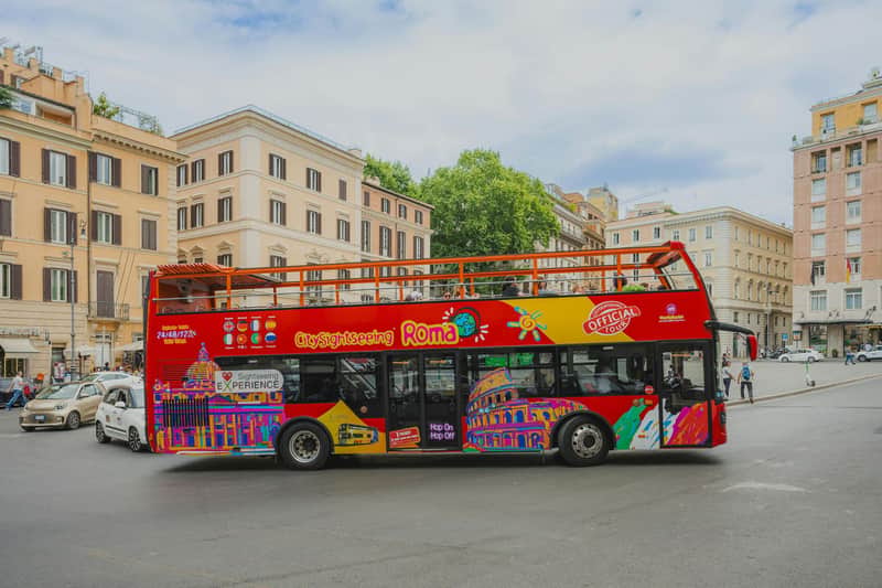 City Sightseeing Rome : Visite guidée en bus Hop-on Hop-off panoramique