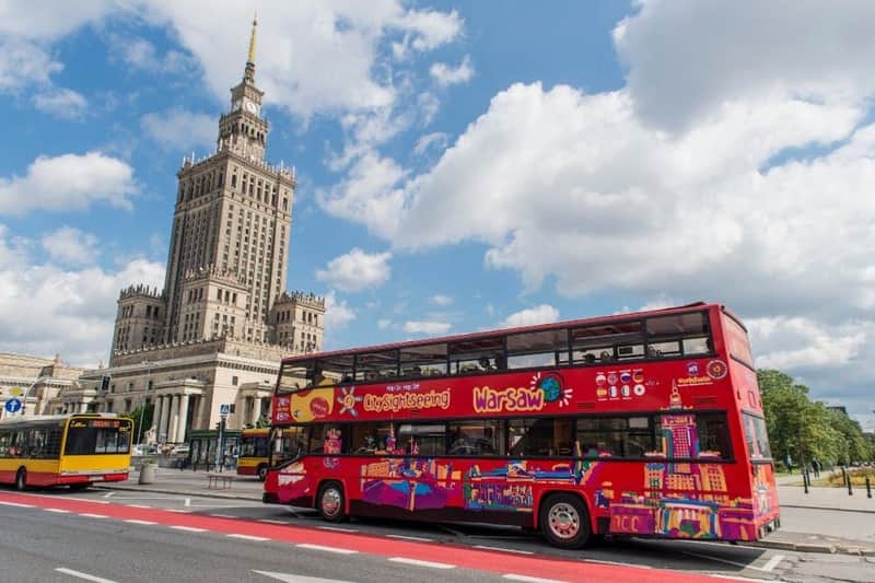 Bus hop-on hop-off Varsovie