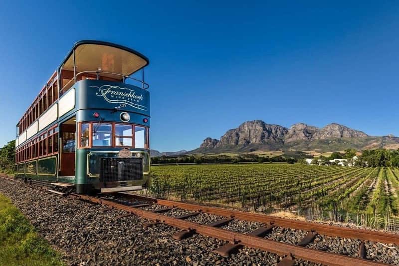 Franschhoek : Excursion en tramway viticole avec embarquement et débarquement à partir du Cap