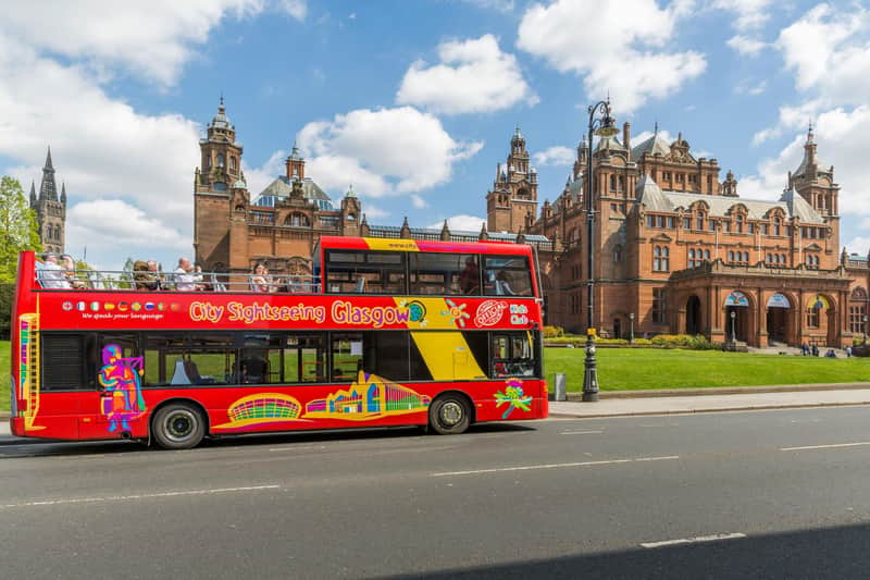 Bus hop-on hop-off Glasgow
