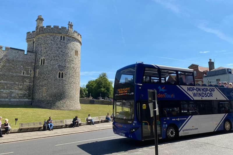 Windsor London : 24-Hr Open Top Bus Hop-on Hop-off Tour + Audio Guide