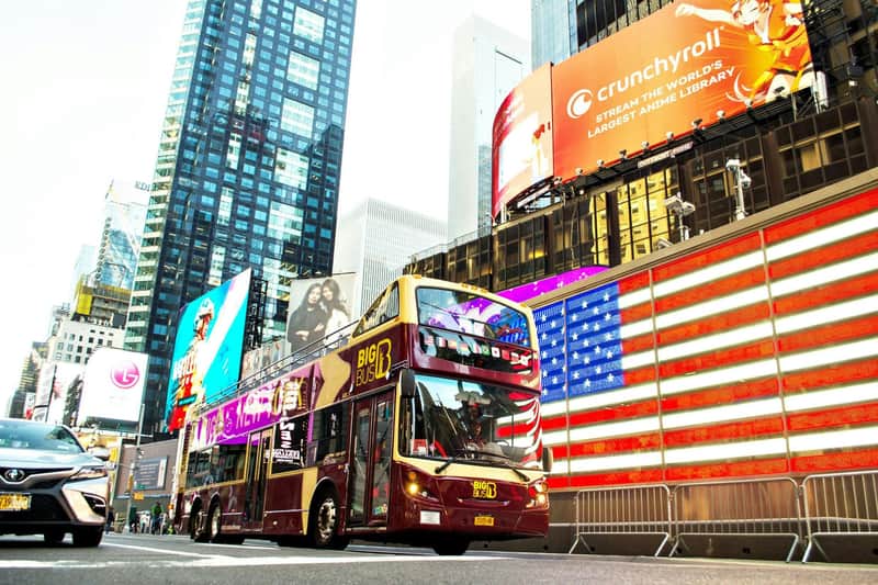 New York : 1 jour de bus Hop-on Hop-off + Statue de la Liberté et Ellis Island Ferry