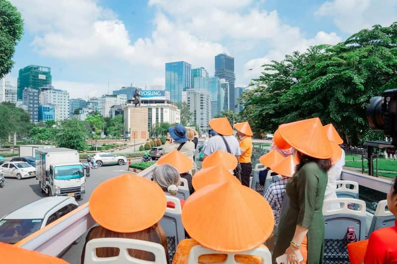ホーチミン市： BigBus 4時間ダブルデッカーヘリテージツアーパス