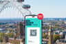 The London Pass® (London) A digital London Pass displayed on a smartphone screen, with the London Eye and Big Ben visible in the background.